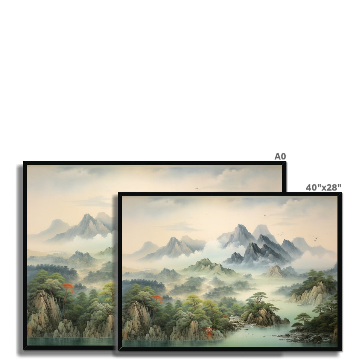 平和 (Heiwa), (peaceful) Framed Print