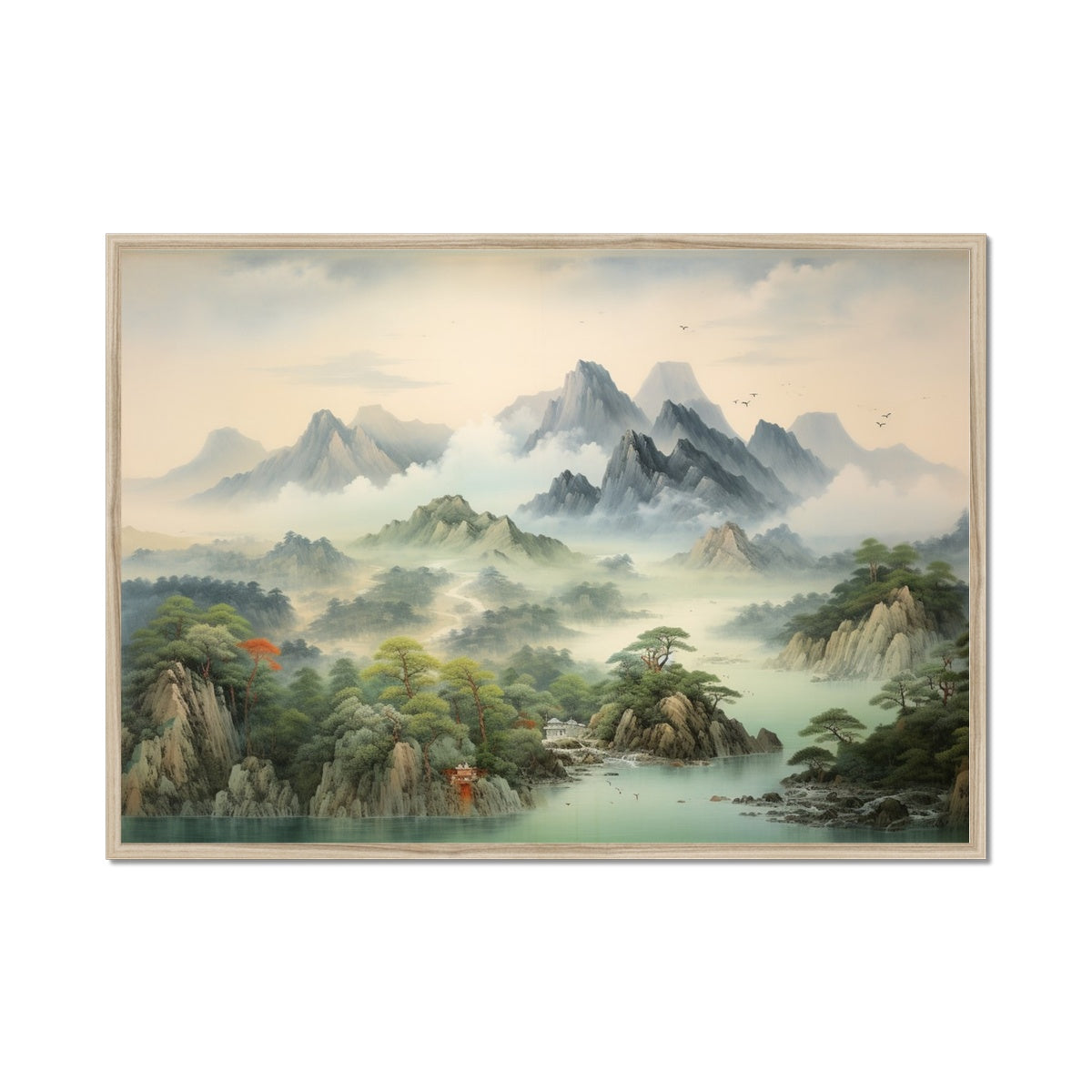 平和 (Heiwa), (peaceful) Framed Print
