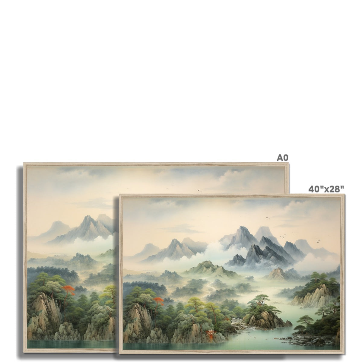 平和 (Heiwa), (peaceful) Framed Print