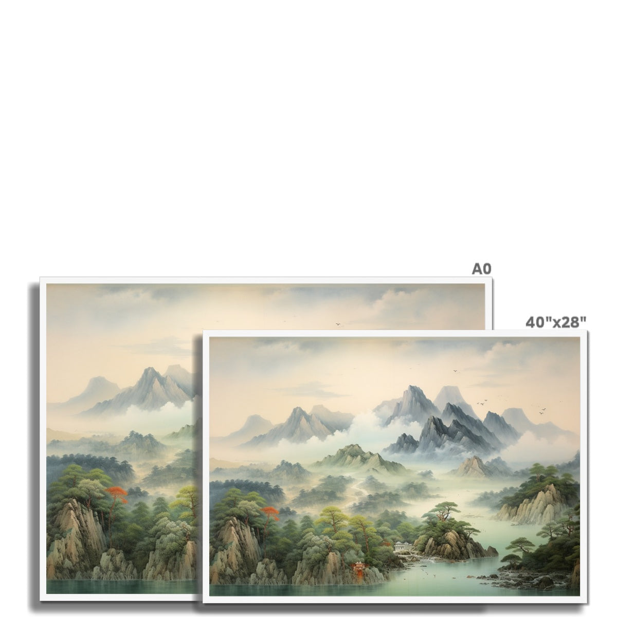 平和 (Heiwa), (peaceful) Framed Print